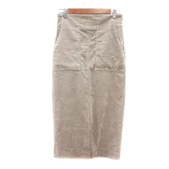 ロペ ROPE タイトスカート ロング コーデュロイ 36 S ベージュ /MN