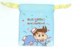 【中古】バッグ 風間くん×タキシードサム 「クレヨンしんちゃん×サンリオキャラクターズ ミニ巾着 カスカベ防衛隊」