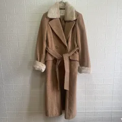 Private Label 032-252078 ウール ロングコート アウター ベージュ【中古】 レディース