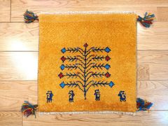 ペルシャギャッベ37x41cm(797)クッション、マット、ラグ絨毯 - メルカリ