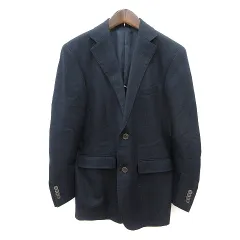 ビサルノ VISARUNO テーラードジャケット シングル 背抜き ウール 3-S 紺 ネイビー /MN