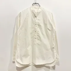 AK+1 by EFFE BEAMS スタンドカラー 長袖シャツ ホワイト サイズ36【送料込み】のサムネイル