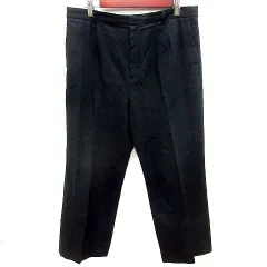 アクアスキュータム AQUASCUTUM パンツ スラックス 麻混 リネン混 紺 ネイビー /RT