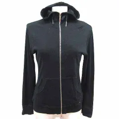 トミーヒルフィガー TOMMY HILFIGER パーカー ジップアップ フード 長袖 2 M 黒 ブラック /YK ●RY