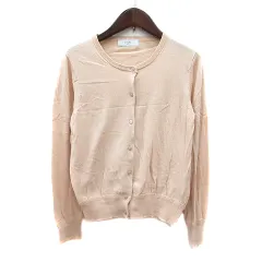 スローブ イエナ SLOBE IENA  カーディガン ニット ライトベージュ /MN