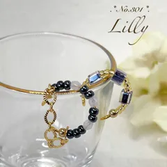 No.301 ビーズ　チェーン　イヤーカフ　2個セット