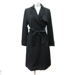 インディヴィ INDIVI チェスターコート 36 S 黒 ブラック /YI