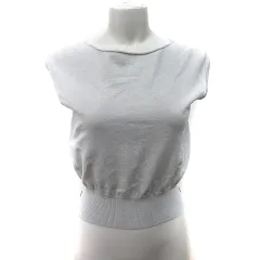 アプワイザーリッシェ Apuweiser-riche ニット カットソー フレンチスリーブ 1 S 緑 カーキ /YI