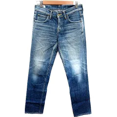 リー LEE パンツ デニム ジーンズ ストレート ロング XS インディゴ /RT