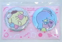 サンリオ いちご新聞651号付録 キャラ2ミニ缶バッジ ポムポムプリン&タキシードサム 2022年