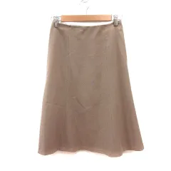 ナチュラルビューティーベーシック NATURAL BEAUTY BASIC フレアスカート ミモレ ロング S ベージュ /MS