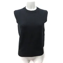 ジーユー GU カットソー ノースリーブ M 黒 ブラック /YI ●RY