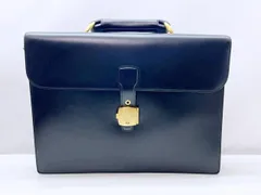 美品　Dunhill　ダンヒル　コンフィデンシャル　ロゴ　ビジネスバッグ　黒　スムースレザー　LW6011A