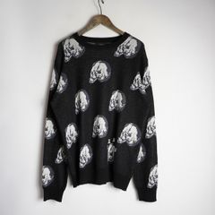 LIBERTINE リバティーン 高級ヴィンテージ スカル 長袖Tシャツ 灰 