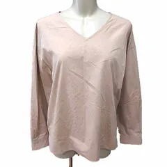 アーバンリサーチ ドアーズ URBAN RESEARCH DOORS シャツ ブラウス Vネック 長袖 One ベージュ /YK