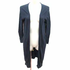 クリアインプレッション CLEAR IMPRESSION musee ロングカーディガン ニット 前開き 長袖 2 M 紺 ネイビー /YK