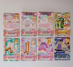 【プロモ】ピンクの小花柄ワンピ リボンチャーム襟付きTシャツ ピンクドット柄フリルスカート ピンキーファンキーベスト フェミニンブラウンパンプス レースアップイエローブーツ ピンクスワンスカート クロスヒーリングスカート 星宮いちご ／ アイカツ！