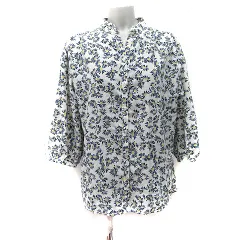 ビームスハート BEAMS HEART シャツ ブラウス 長袖 総柄 マルチカラー /YI