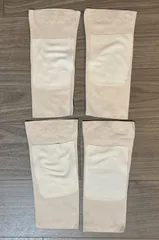 【訳あり】 膝ウォーマー レッグウォーマー ベージュ 2組セット カイロポケット付き ひざ 保温 温活 冷房対策