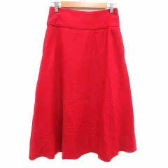 ロペピクニック ROPE Picnic フレアスカート ロング 38 M 赤 レッド /YK