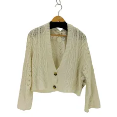 ユーズドフルギ USED古着 {{lerevevaniller}} ケーブルクロップドカーディガン レディース JPN：M 