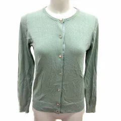 インデックス INDEX カーディガン ニット 長袖 M 緑 グリーン /YK