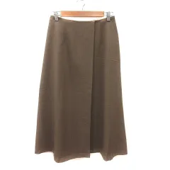 ビームスハート BEAMS HEART フレアスカート ロング M 茶 ブラウン /MS