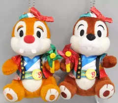 【中古】ぬいぐるみ チップ＆デール(2体セット/燦水!サマービート) ぬいぐるみバッジ 「ディズニー夏祭り2018」 東京ディズニーランド限定