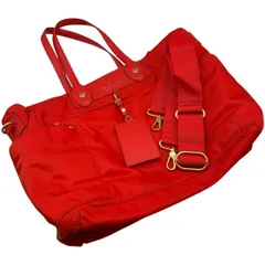◆MARC BY MARC JACOBS マークバイマークジェイコブス トートバック ショルダーバック レッド um KBB