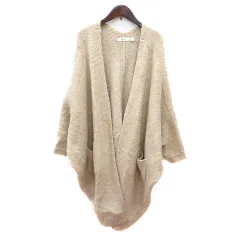ニコアンド Niko and.. カーディガン ニット ロング ドルマンスリーブ アルパカ混 3 M ベージュ /MN