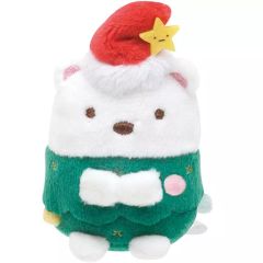 [Used] Plush Toy - Polar Bear (Tree) - Palm-sized Plush Toy - Christmas Ver. - "Sumikko Gurashi"