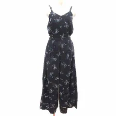 エミアトリエ emmi atelier パンツ オールインワン サロペット 花柄 1 紺 ネイビー /YK