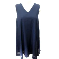 スナイデル SNIDEL ワンピース Aライン ミニ ノースリーブ 1 紺 ネイビー /RT