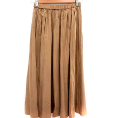 アーバンリサーチ URBAN RESEARCH スカート プリーツ ロング F キャメル /RT