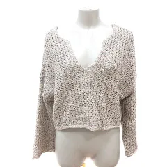 ミスティック mystic ニット カットソー 長袖 F ベージュ /MN