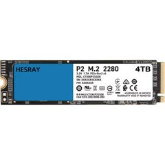 HESRAY M.2 2280 NGFF SSD 4TB SATA III NAND Read:7000MBs Write