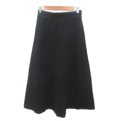 デッサン Dessin フレアスカート ロング 2 黒 ブラック /MS