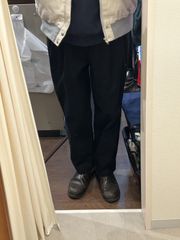 A-1712 FARAH ファーラー メンズ チノパンツ ツータック コットンパンツ ブラック サイズ36×29