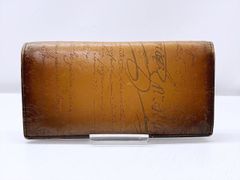 希少】ベルルッティ長財布ダブルスタンプ イエローパティーヌ - メルカリ