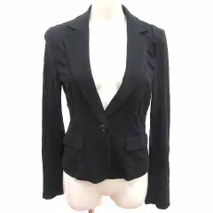 エフデ ef-de テーラードジャケット 9 M 黒 ブラック /YK