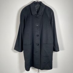 カシミヤ100% PER VALENTINO ロングコート 黒 Mサイズ - メルカリ