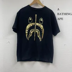 アベイシングエイプ シャーク Tシャツ ゴールド プリント メンズ L ISItems【USED】【古着】【中古】50152241