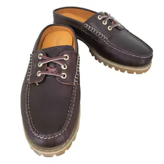ティンバーランド Timberland VIBRAM MULE SHOE BURGUNDY FULL GRAIN メンズ  28