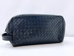 Bottega Veneta　ボッテガヴェネタ　イントレチャート　セカンドバッグ　黒　174361