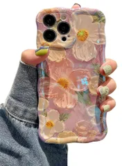 【特価セール】QLTYPRI iPhone 15 Plus 用 ケース iPhone 14 Plus 用 ケース TPUカバー おしゃれ 韓国 可愛い 花柄 薄型 軽量 耐衝撃 スマホケース ワイヤレス充電対応 ストラップホール付き アイフォン15 Plus/