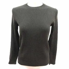 ユナイテッドアローズ UNITED ARROWS ニット セーター 長袖 ウール 深緑 ダークグリーン /YK