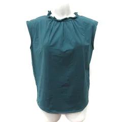 ロペピクニック ROPE Picnic カットソー ノースリーブ フリル 38 M 緑 グリーン /YI