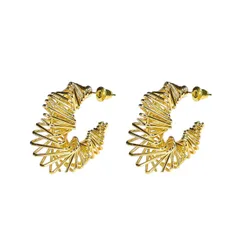 月 ピアス レトロ 宇宙 天体 星 スター ムーン 大ぶり 大人かわいい 夜 空