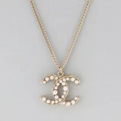 CHANEL シャネル ココマーク パール GOLD リバーシブルネックレス ネックレス レディース GP ゴールド 中古