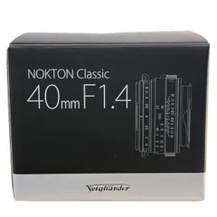 コシナ 単焦点レンズ レンズのみ NOKTON classic 40mm F1.4 S.C. ブラック 動作未確認 【中古】 12601K432のサムネイル